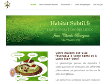 Tablet Screenshot of habitat-subtil.fr